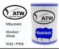 Preview: Mitsubishi, Windsor White, W30 / PW5: 500ml Lackdose, von ATW Autoteile West.